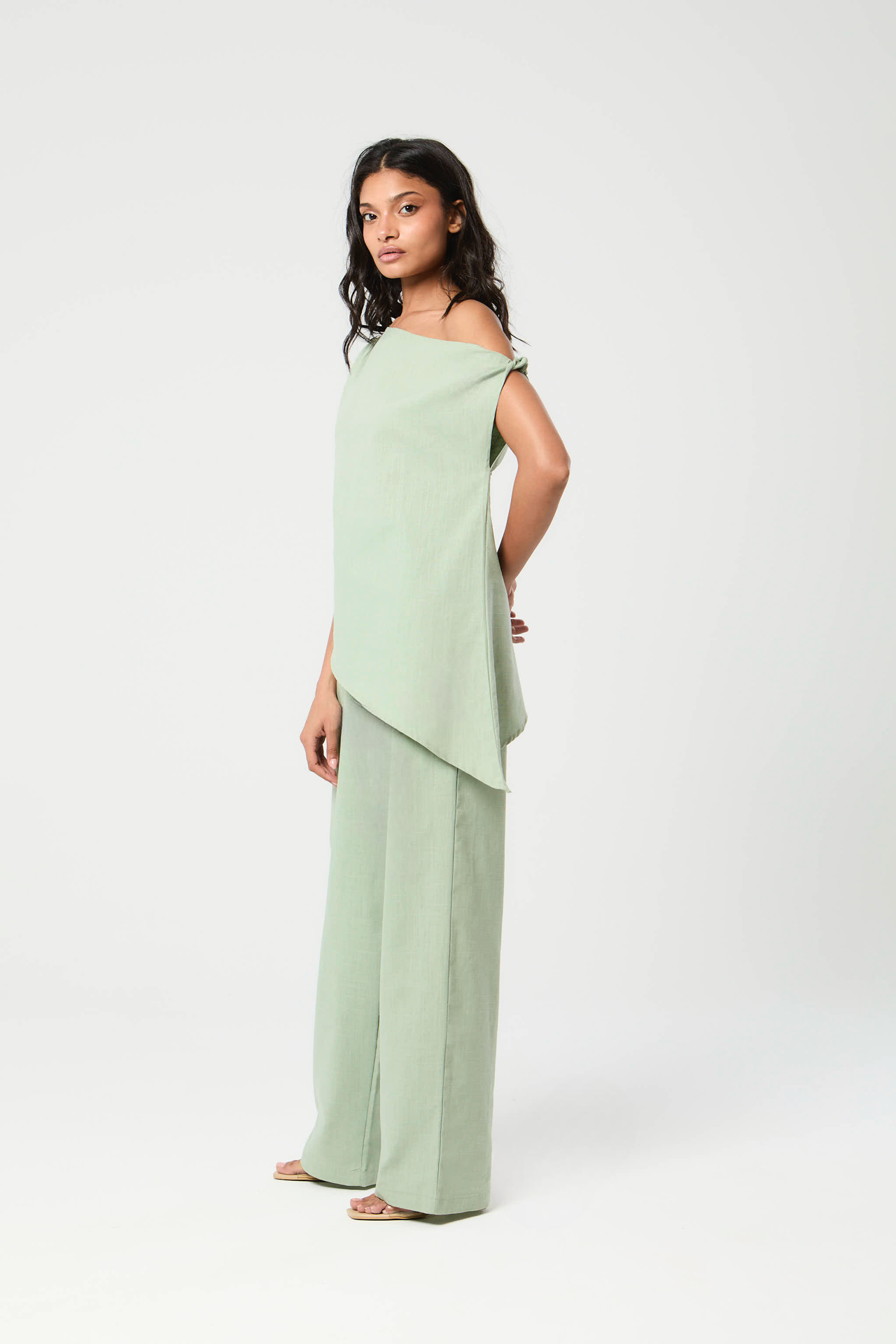 Serene Linen Set - Sage