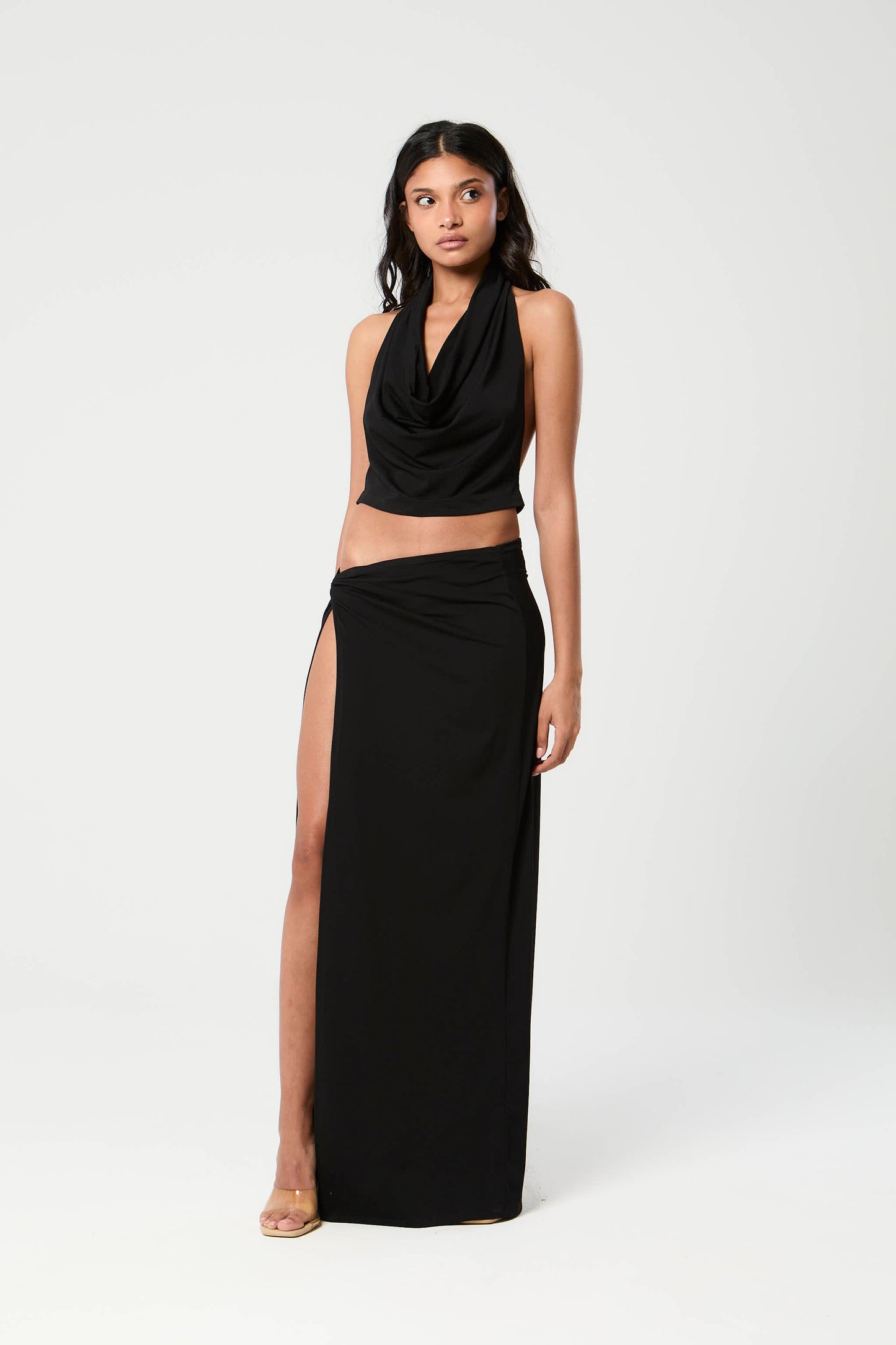 Isla Drape Set - Black