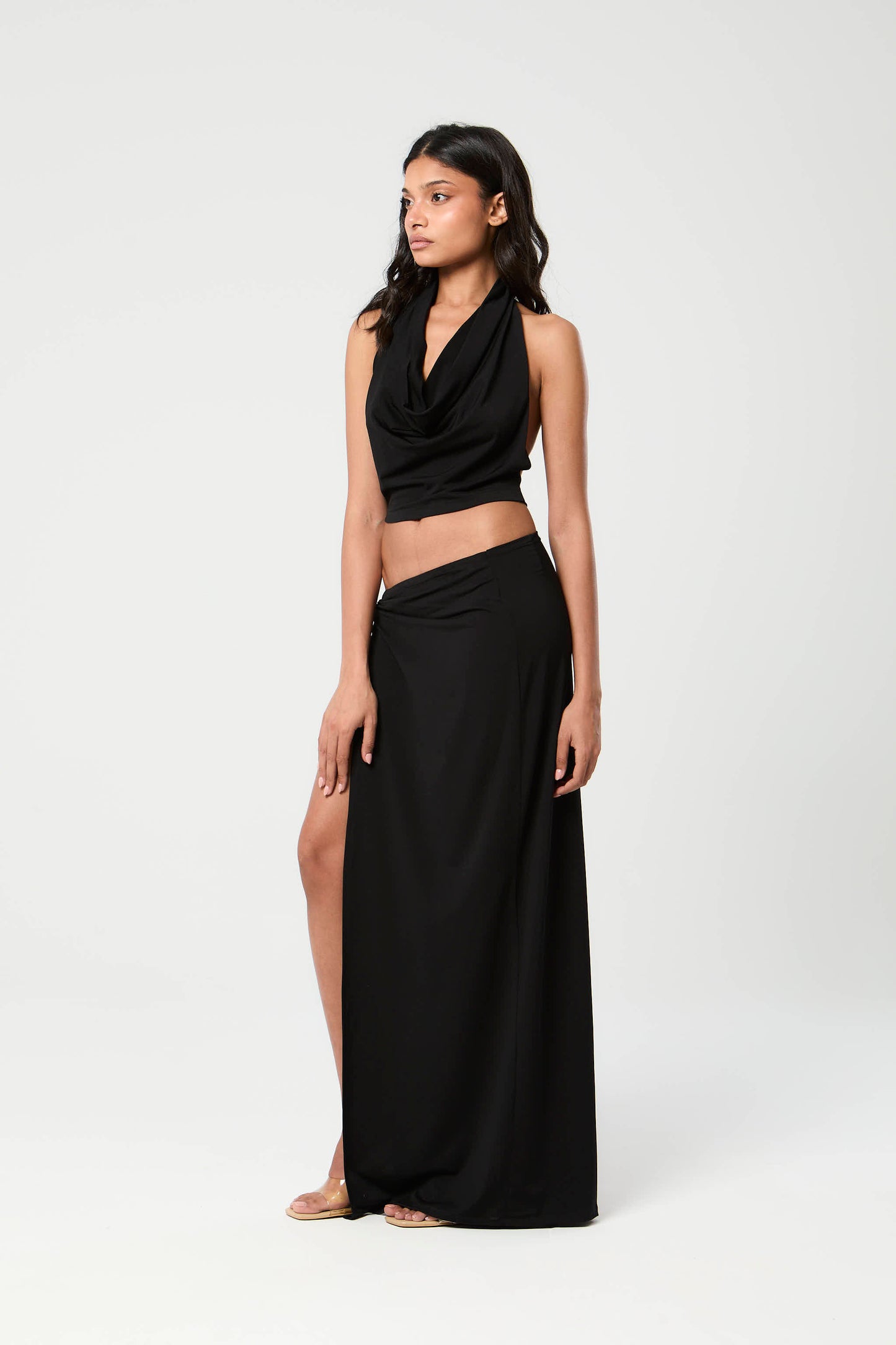 Isla Drape Set - Black