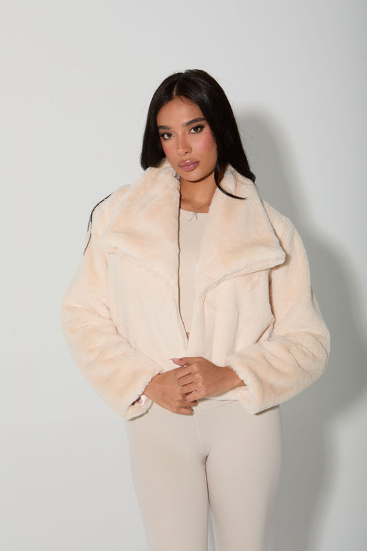 Icon Fur Jacket - Cream