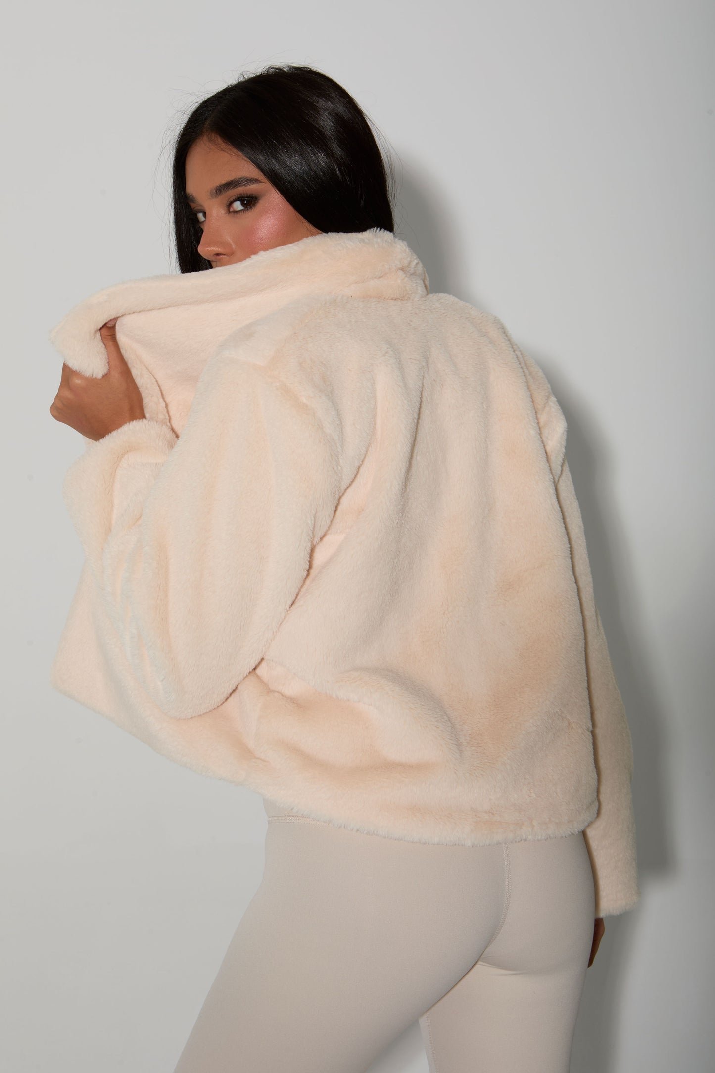 Icon Fur Jacket - Cream