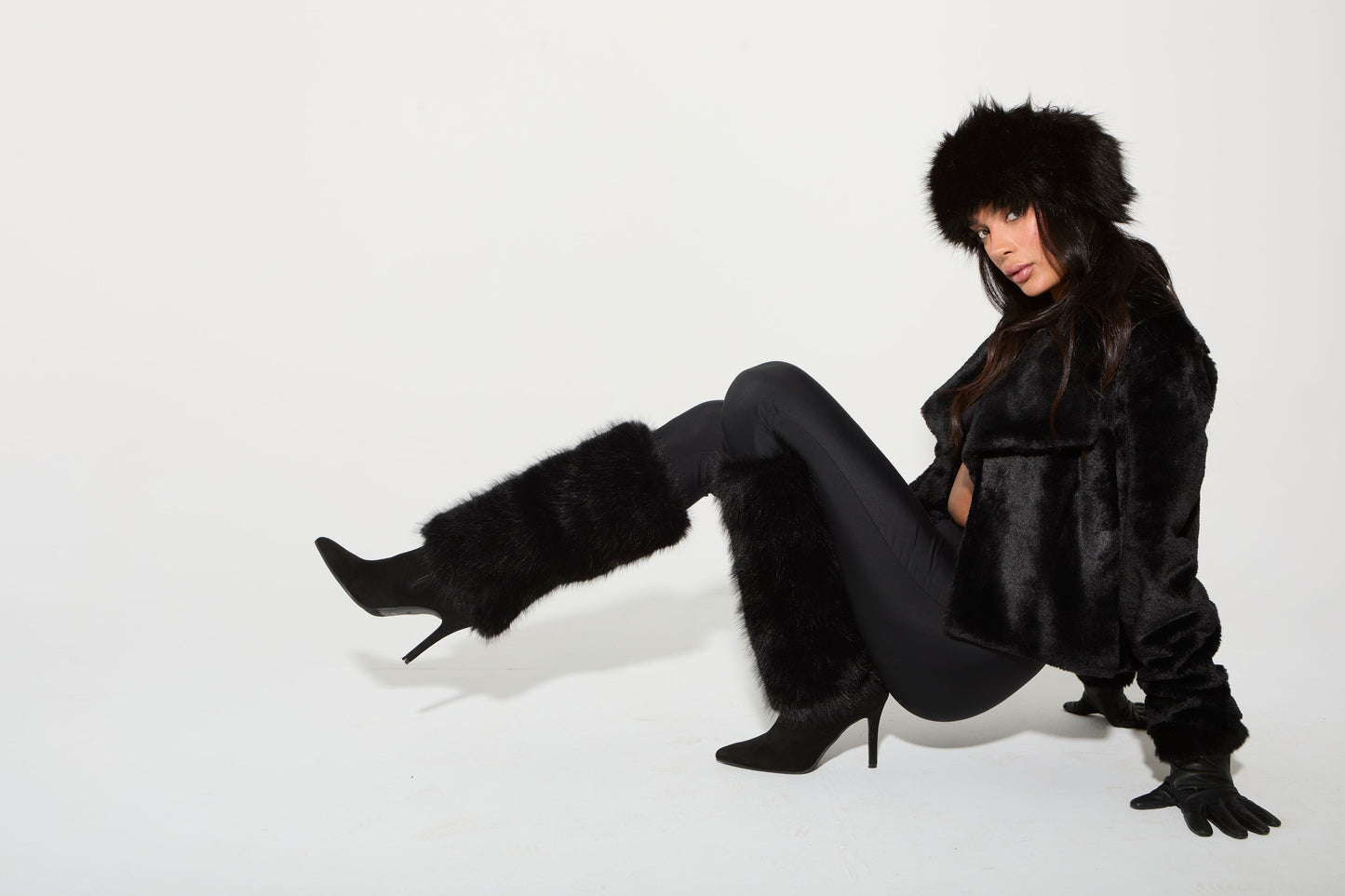 Icon Fur Jacket - Black