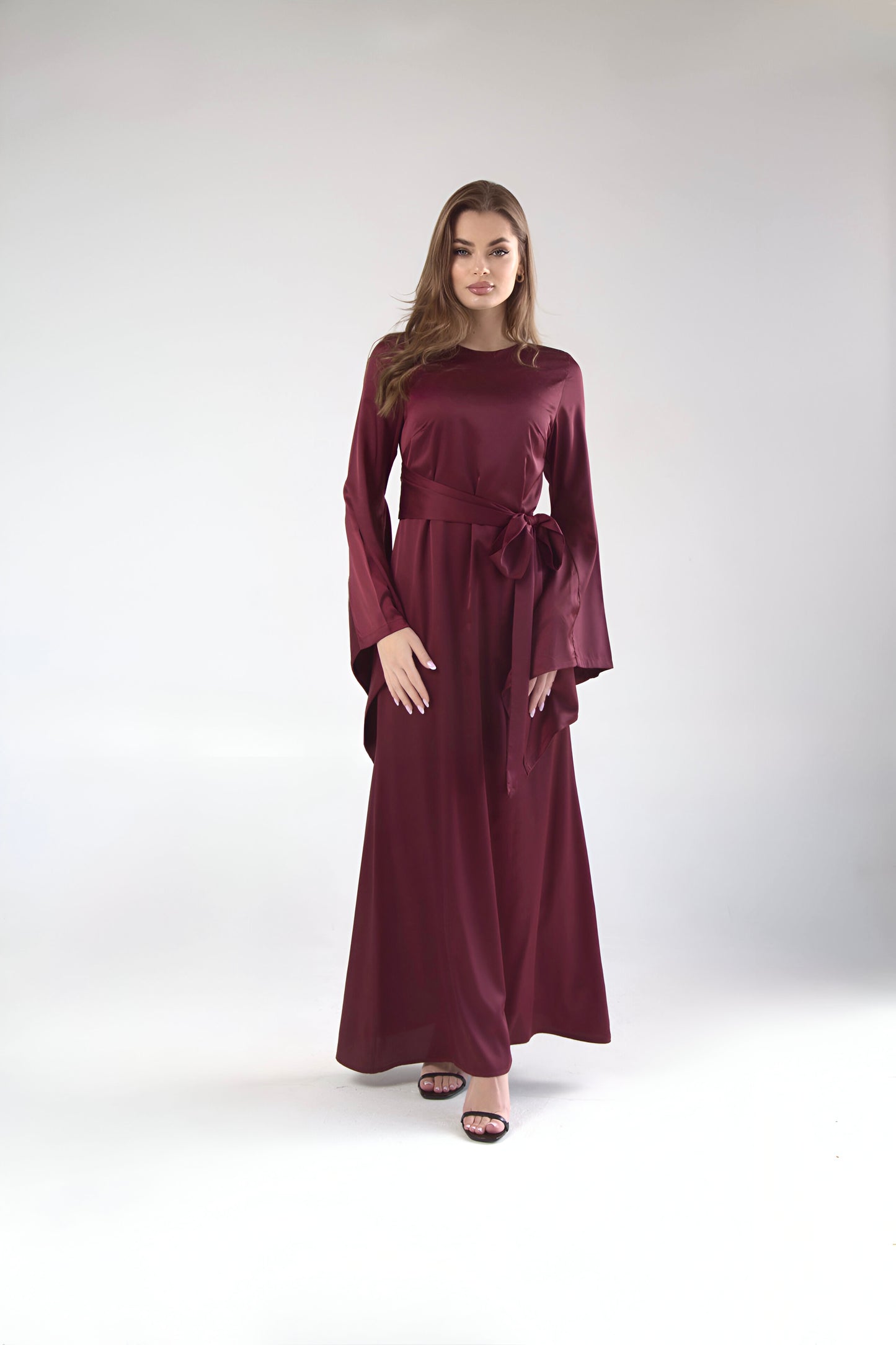 Eternal Love Dress - Burgundy