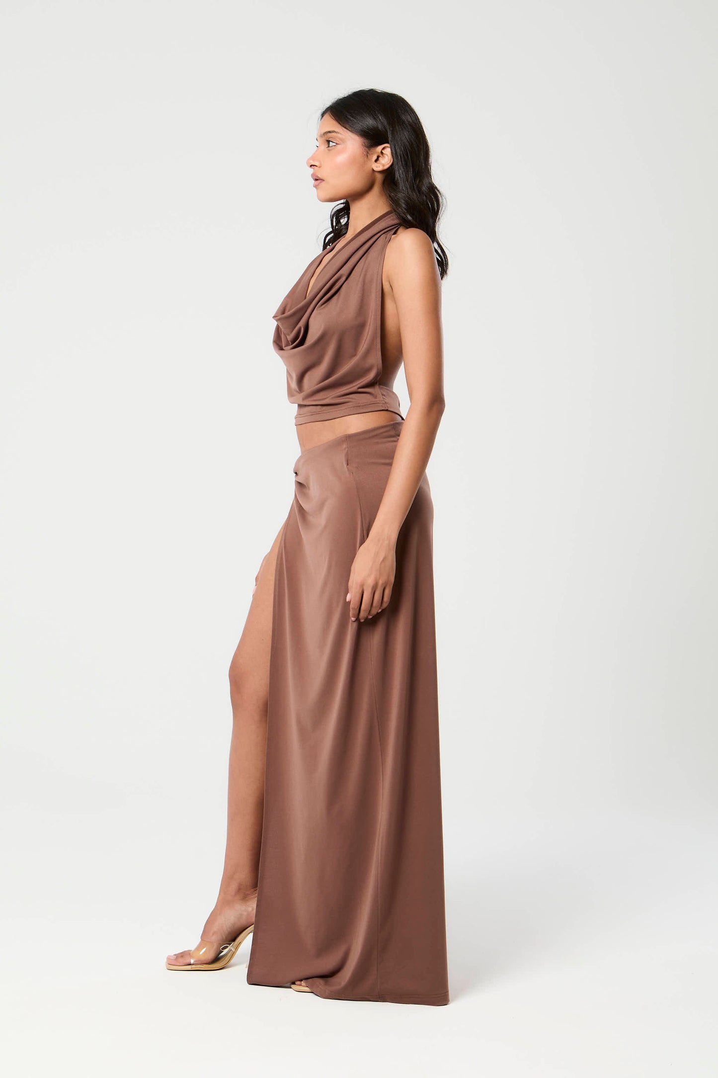 Isla Drape Set - Mocha