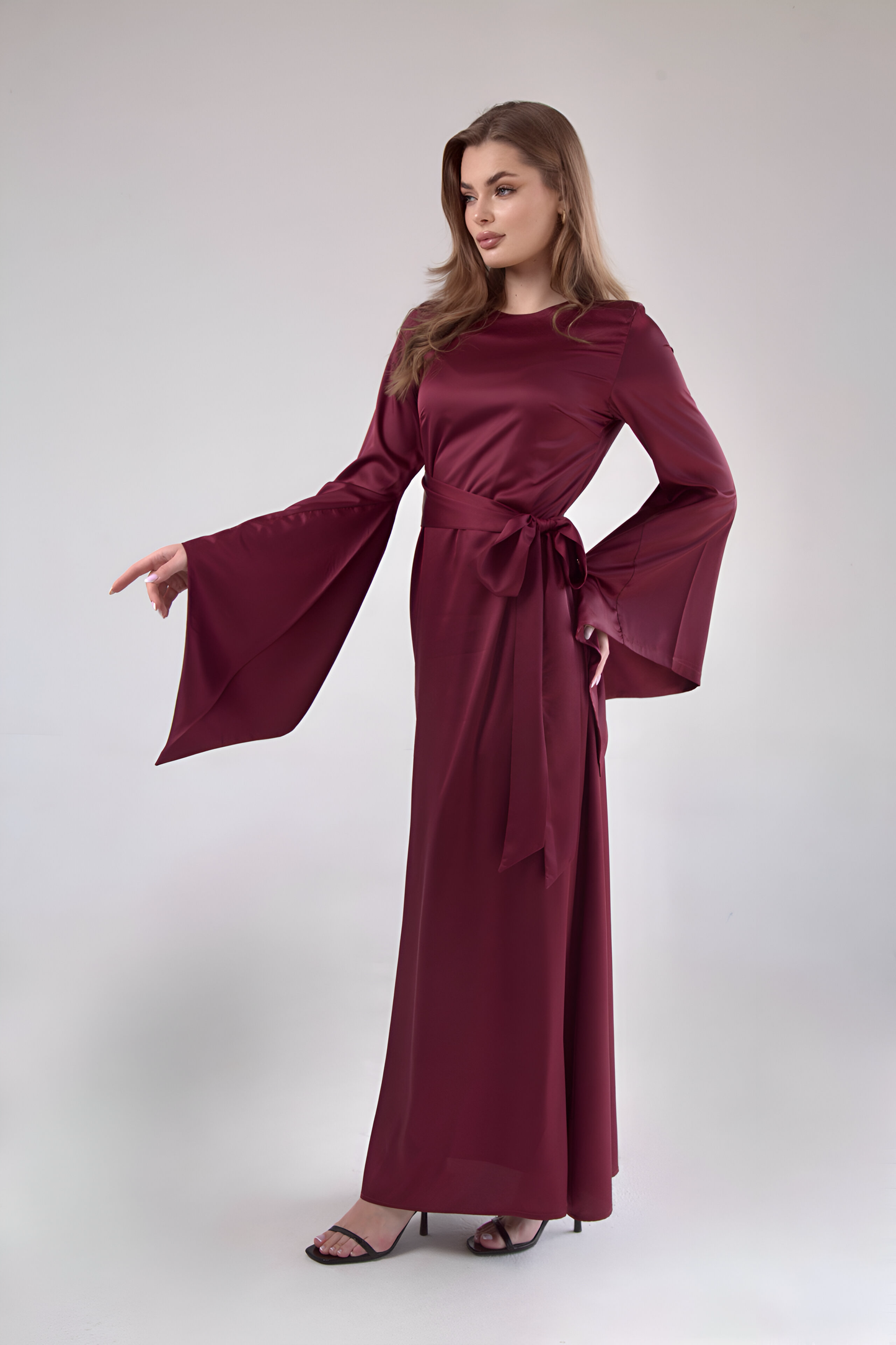 Eternal Love Dress - Burgundy