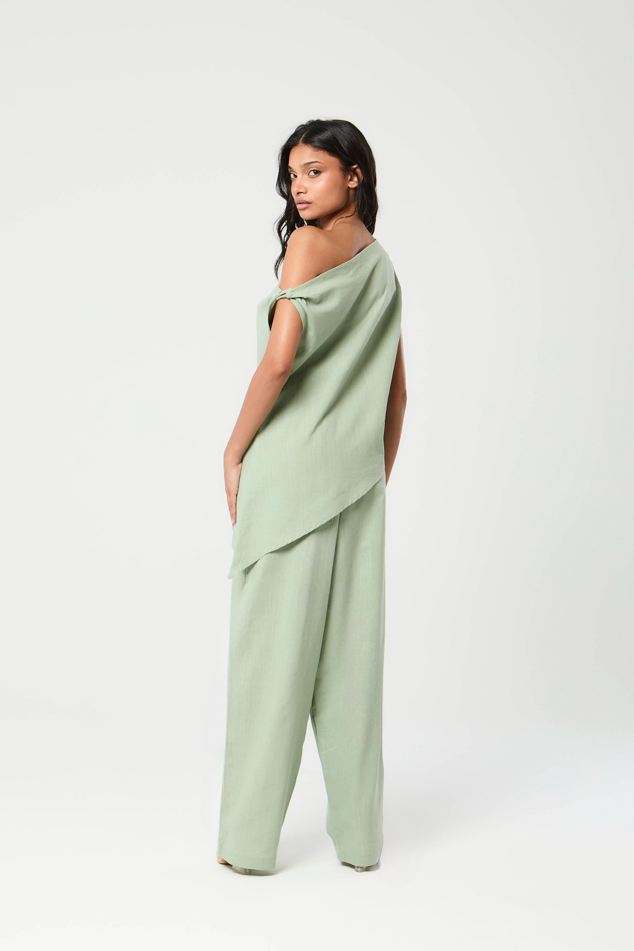 Serene Linen Set - Sage
