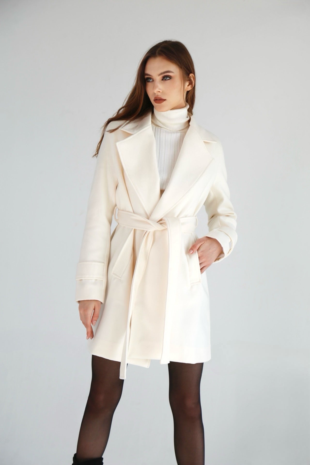 Classic Couture Coat - Off-White