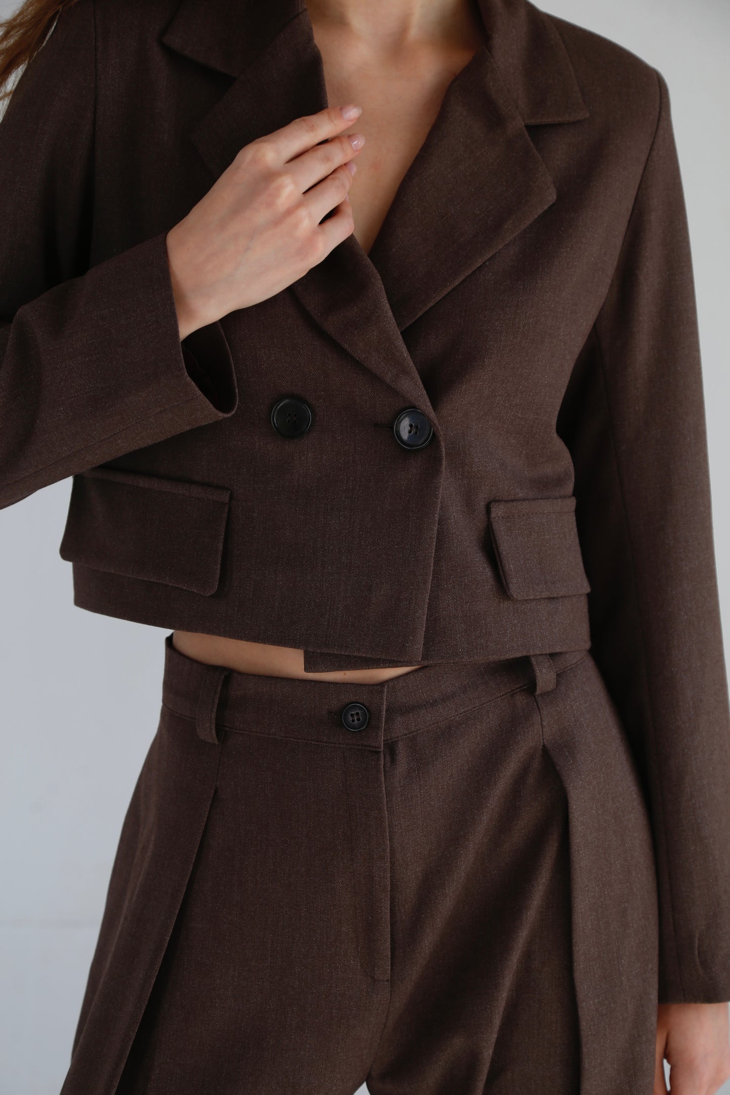 Runway Rebel Suit - Coffee