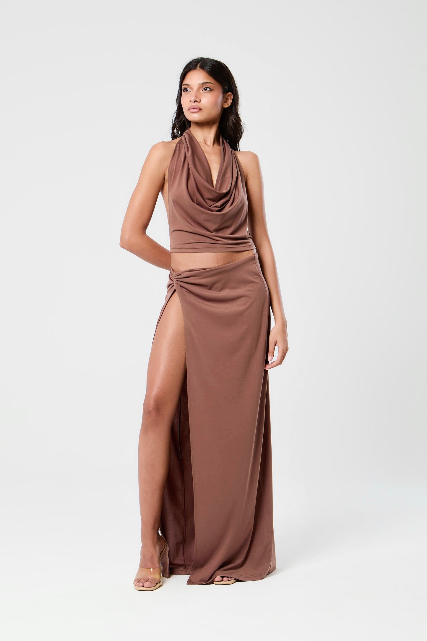 Isla Drape Set - Mocha