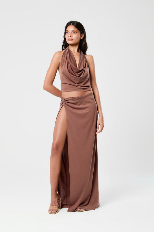Isla Drape Set - Mocha
