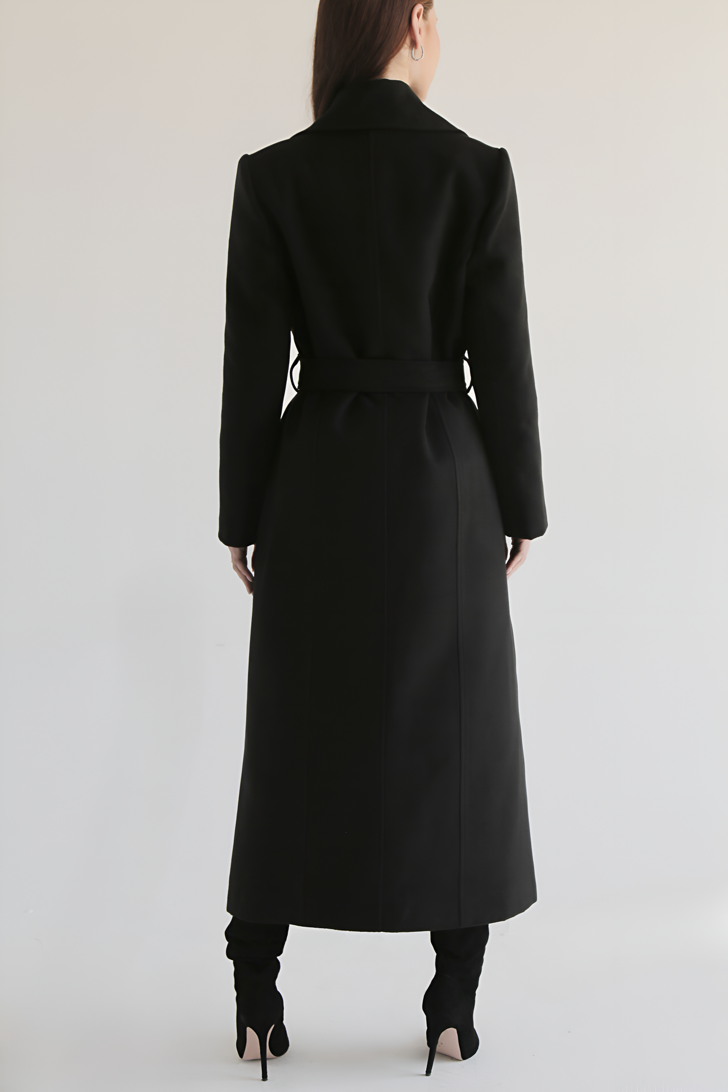 Maxi Couture Coat - Black