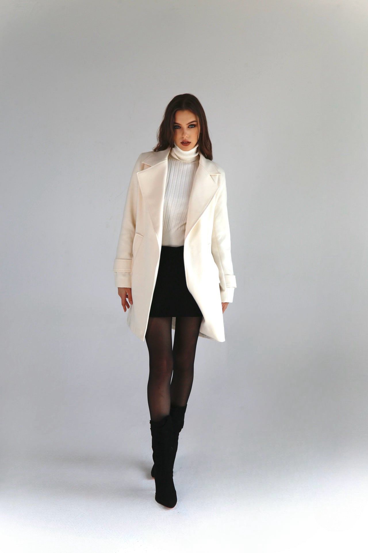 Classic Couture Coat - Off-White