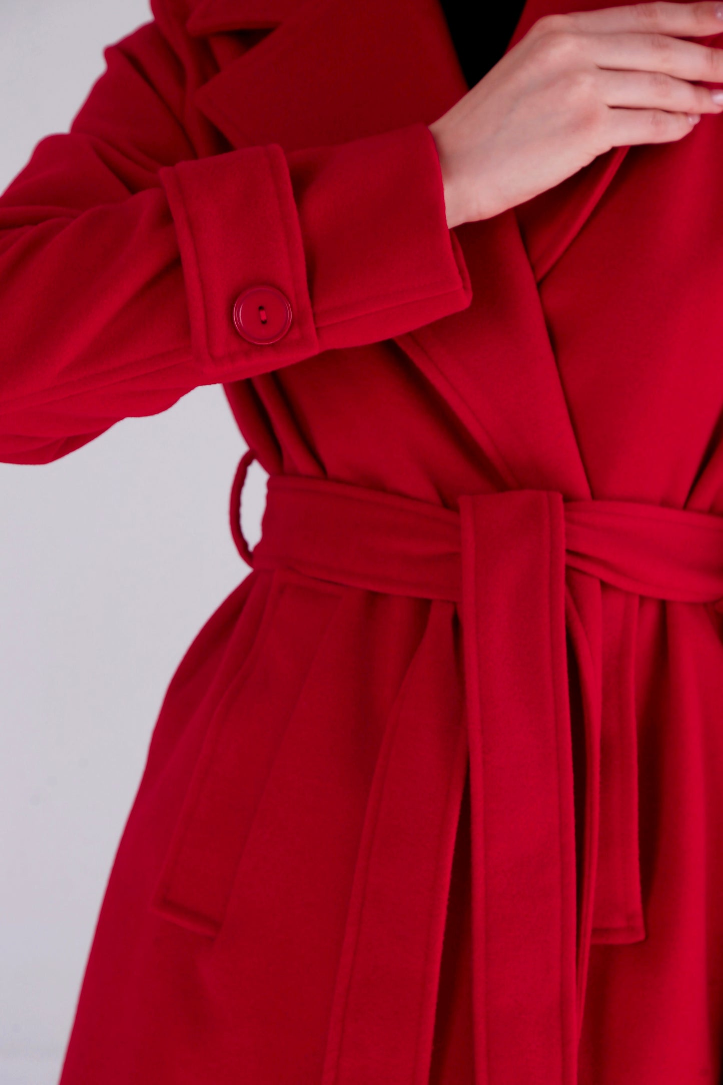 Classic Couture Coat - Red