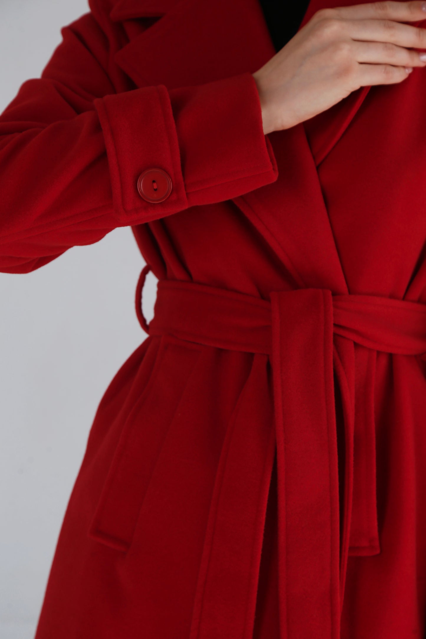 Classic Couture Coat - Red