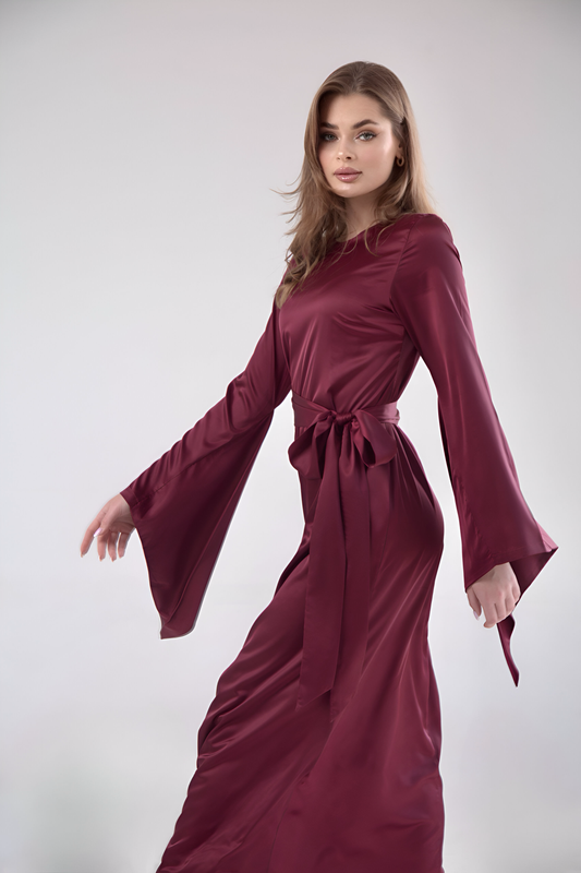 Eternal Love Dress - Burgundy