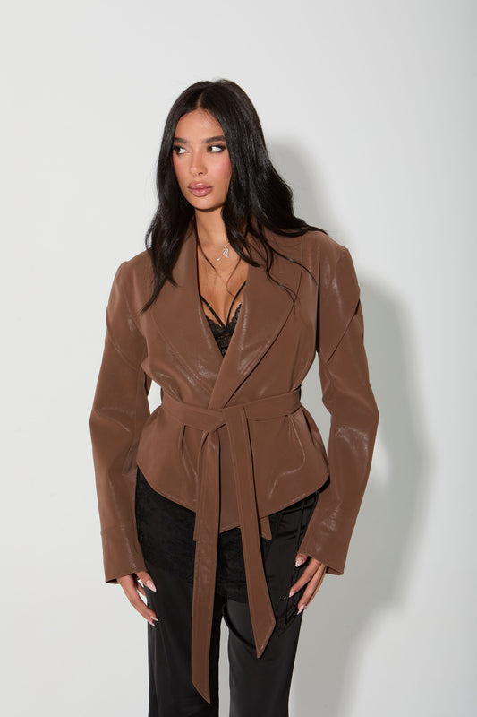 Rebel Leather Jacket - Brown