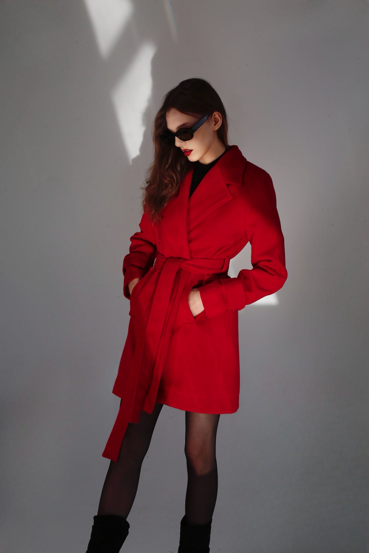 Classic Couture Coat - Red