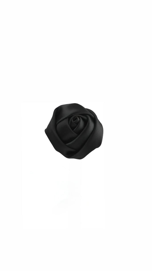 Rose Brooch - Black