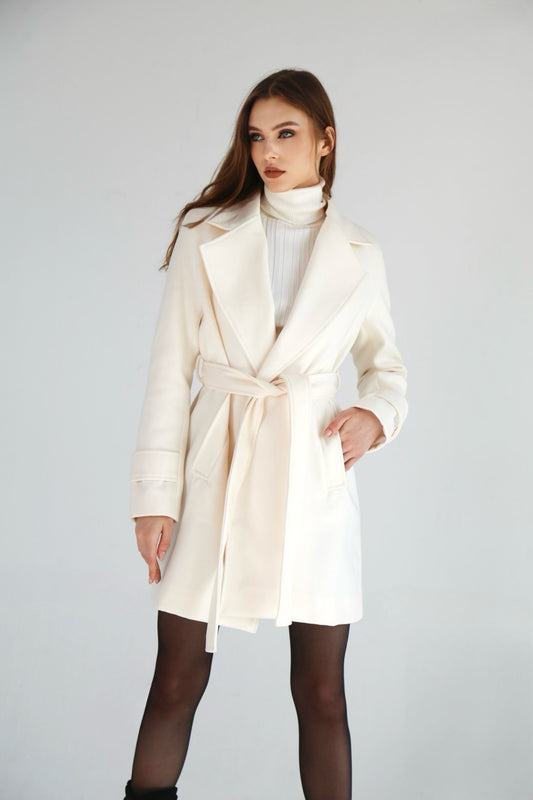 Classic Couture Coat - Off-White