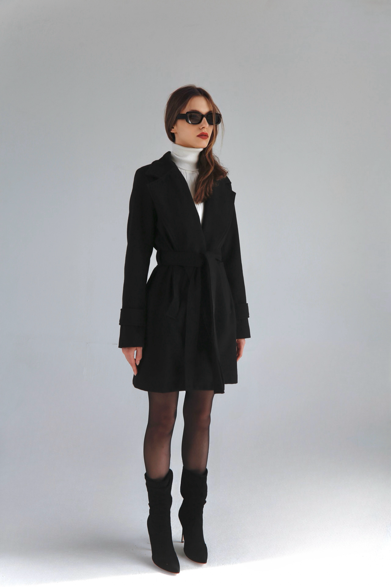 Classic Couture Coat - Black