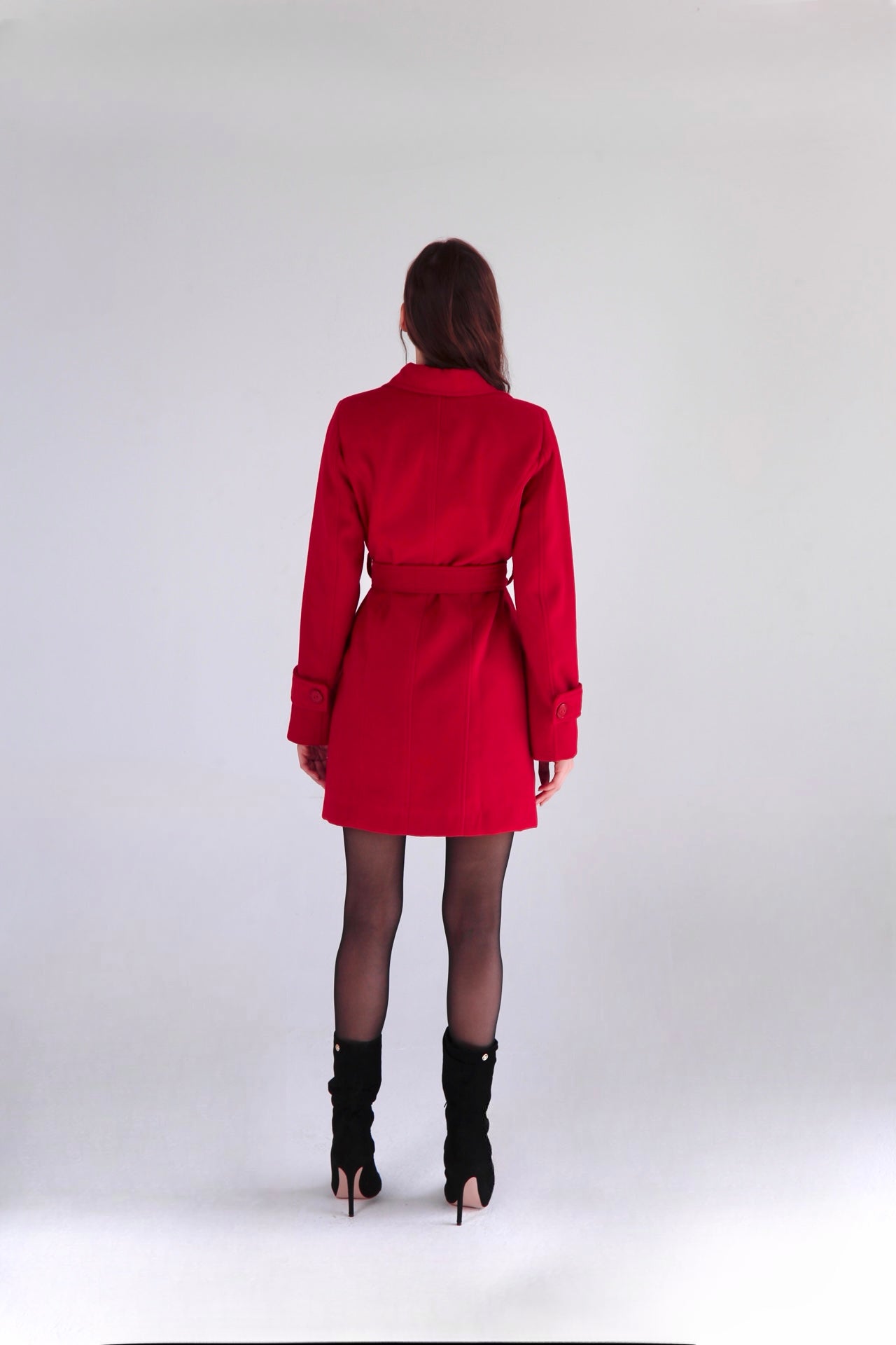 Classic Couture Coat - Red