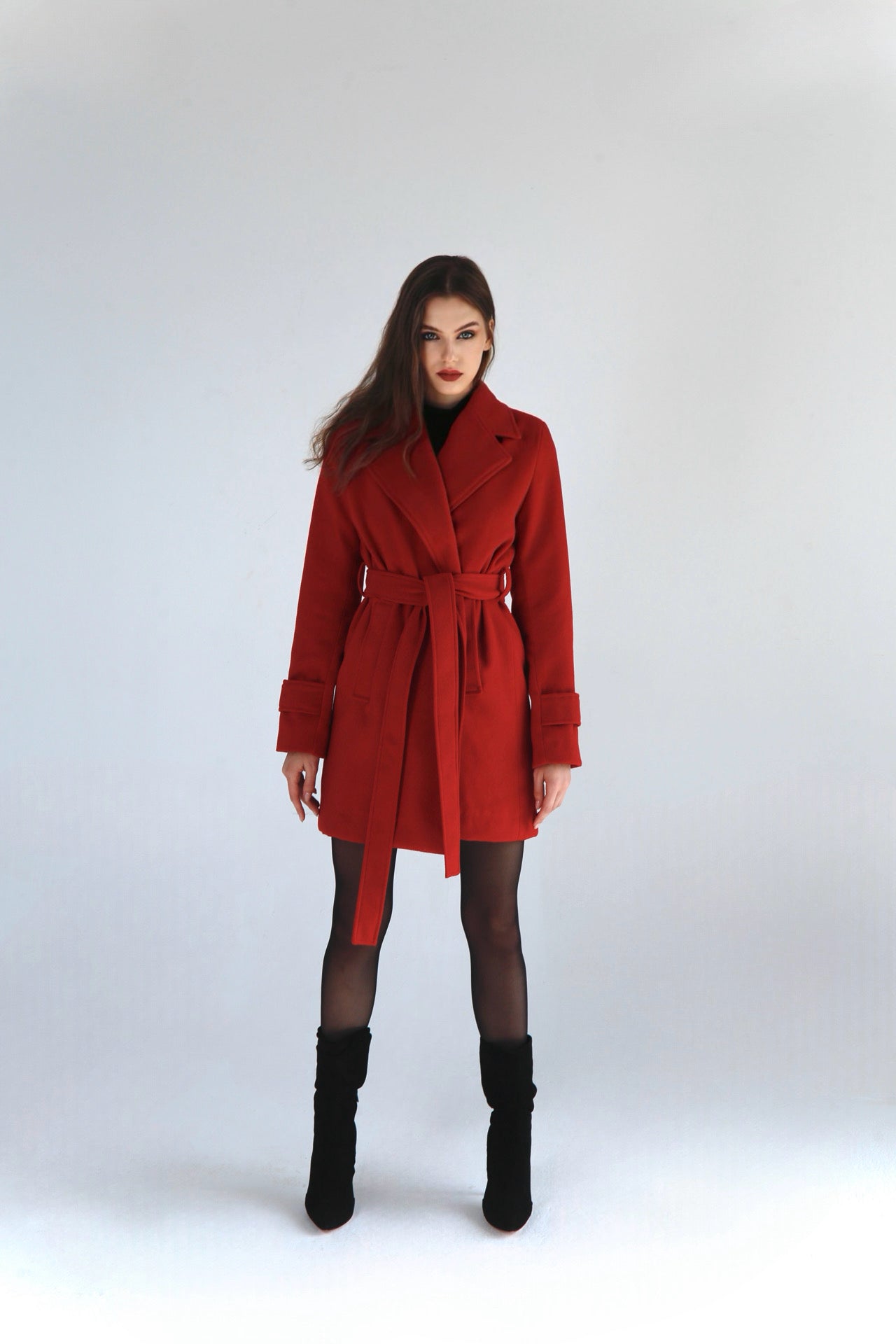 Classic Couture Coat - Red